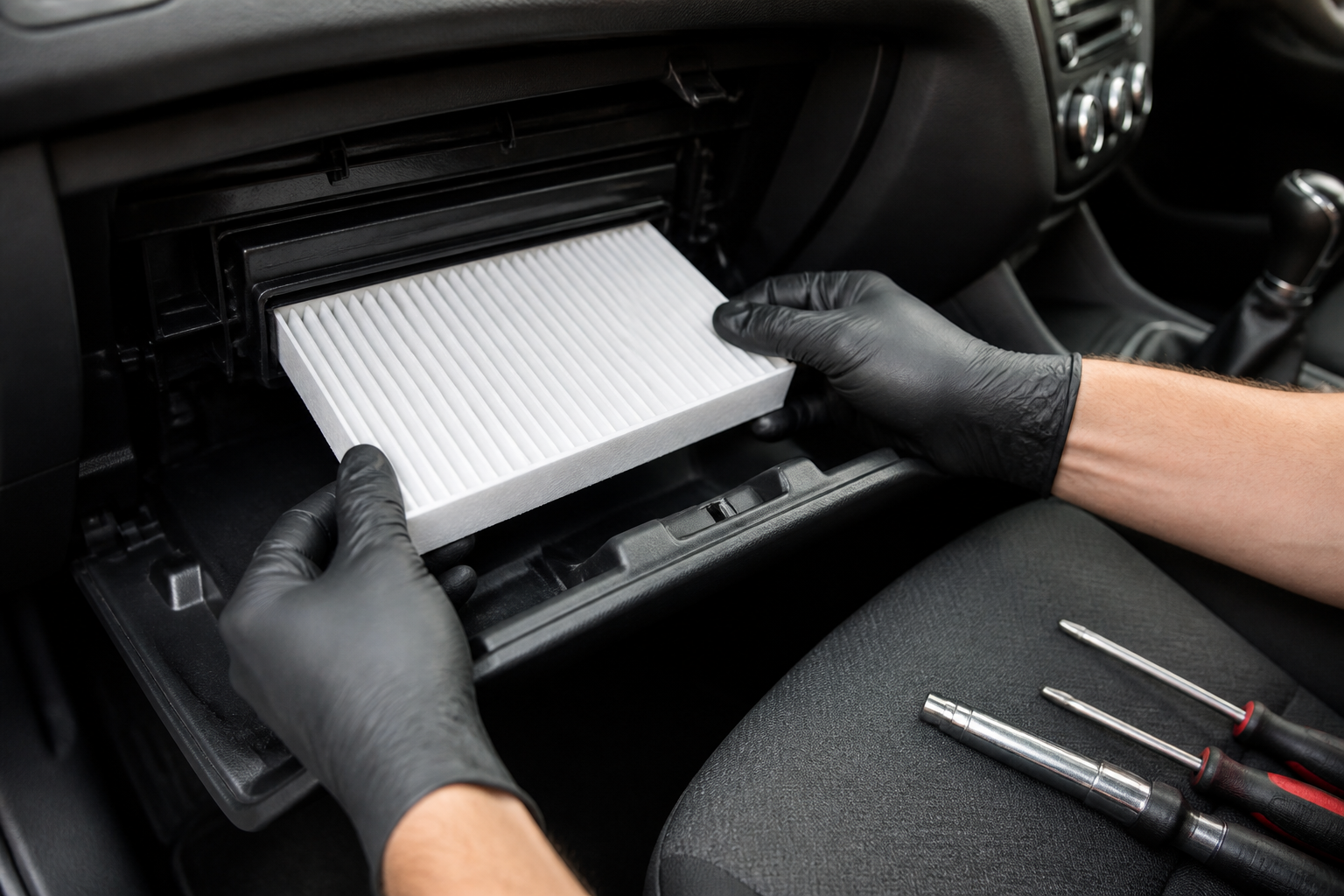Salono filtras automobilyje